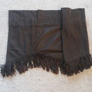 Dark brown valance